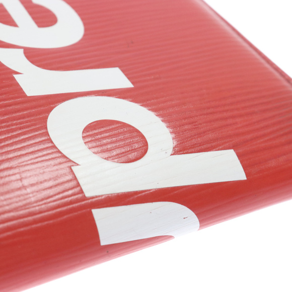 SUPREME Chain Wallet Epi Leather Red - Picture 5 of 6
